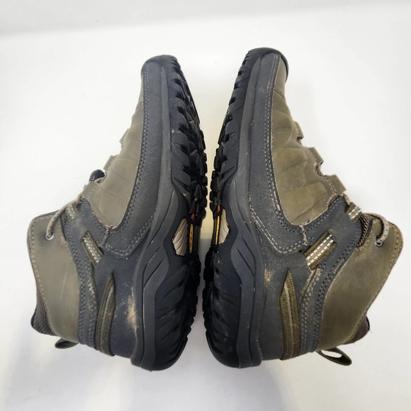 Keen Womens Targhee II Mid Hiking Boots Size 5 Olive Green Leather Waterproof - Picture 7 of 8